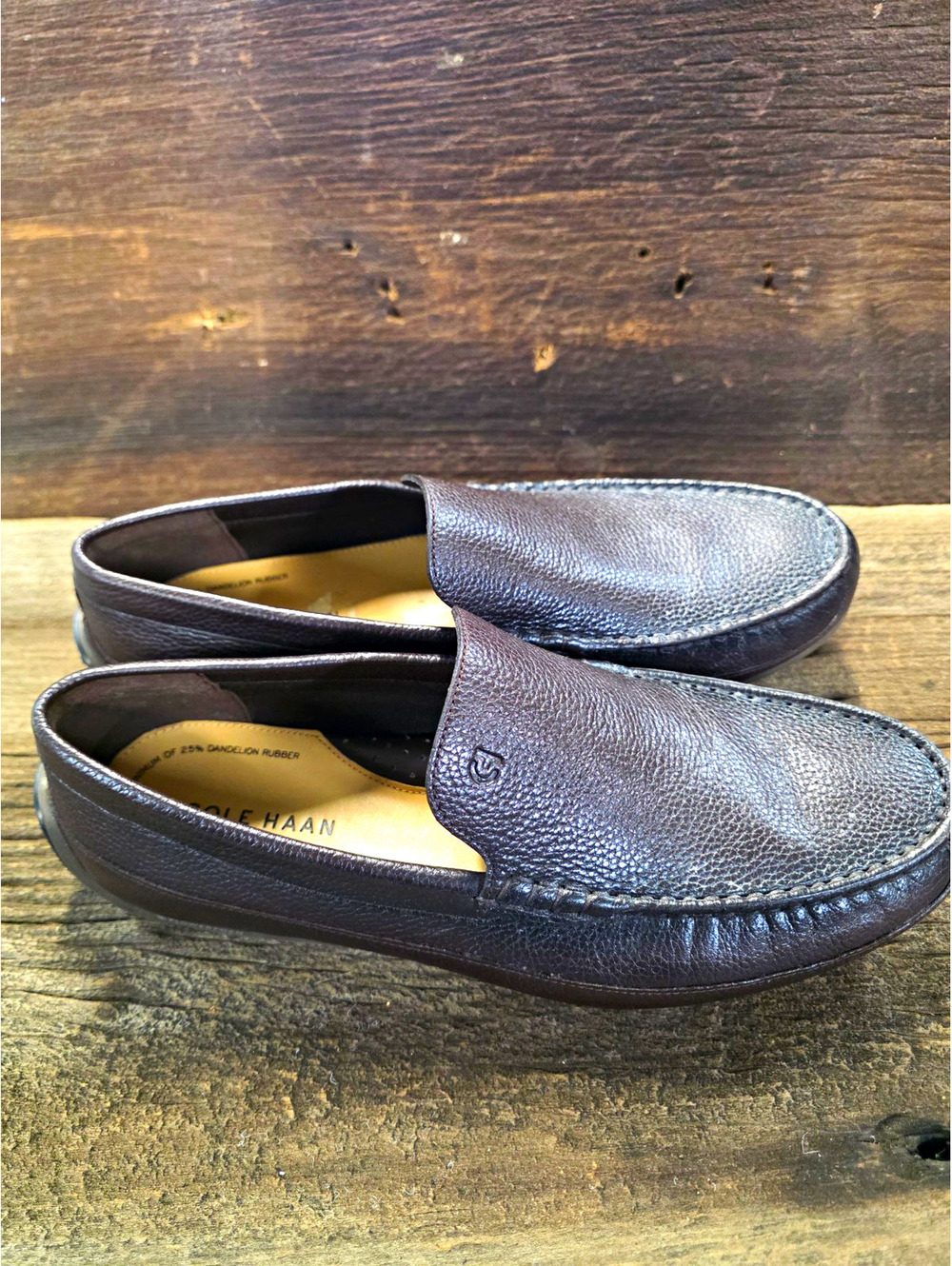 Cole Haan Men's Sullivan Grand Venetian Driving Loafer dark chocolate leather.